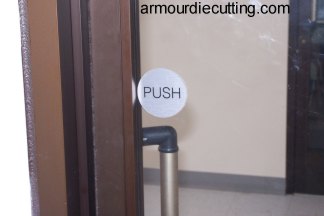 Push Pull Shop Door Sticker